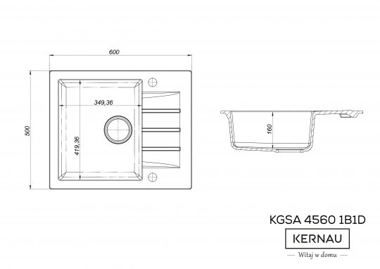 KGS A 4560 1B1D GREY METALLIC